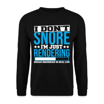 Animate Cartoonist Funny Shirts for 3D Animators/ - Unisex Sweatshirt - black - Front - Alina (178cm) & Michal (187cm)