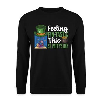 Aquariophile de la Saint-Patrick Poissons - Sweat-shirt Unisexe - noir - Devant - Alina (178cm) & Michal (187cm)