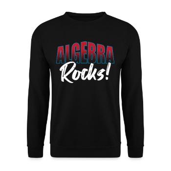 Algebra Lover Mathematician Algebra Teacher Must - Unisex Sweatshirt - black - Front - Alina (178cm) & Michal (187cm)