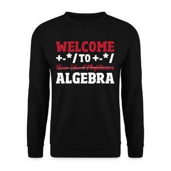 Formules Pi Math Teacher Math Cadeaux liés aux mathématiques - Sweat-shirt Unisexe - noir - Devant - Alina (178cm) & Michal (187cm)