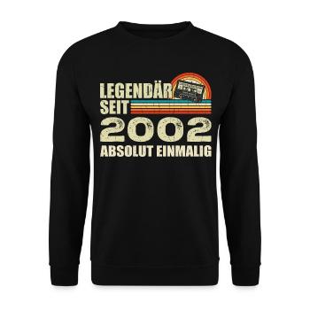 Légendaire depuis 2002 - absolument unique - Sweat-shirt Unisexe - noir - Devant - Alina (178cm) & Michal (187cm)