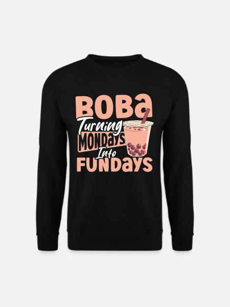 Chai Tee Schwarzer Tee Eistee Boba Tee - Unisex Pullover - Schwarz