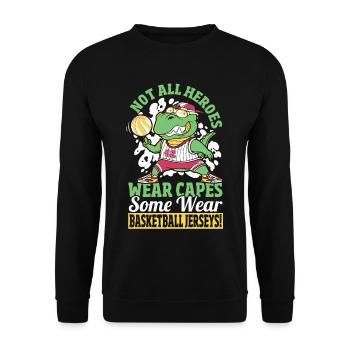 Fitness Sport Sport Basketball Must Haves für - Unisex Pullover - Schwarz - Vorne - Alina (178cm) & Michal (187cm)