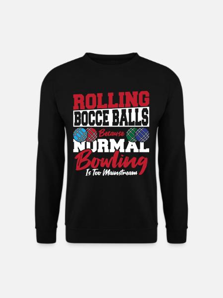 Bowling Athletic Bocce - Unisex Sweatshirt - black