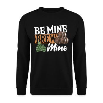 Couple Romantique Brasserie Bière Brasseur De Bière - Sweat-shirt Unisexe - noir - Devant - Alina (178cm) & Michal (187cm)