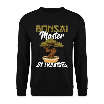 Culture japonaise Plantes miniatures Jardinage - Sweat-shirt Unisexe - noir - Devant - Alina (178cm) & Michal (187cm)