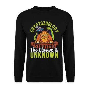 Pseudoscience cryptique et sous-culture - Sweat-shirt Unisexe - noir - Devant - Alina (178cm) & Michal (187cm)