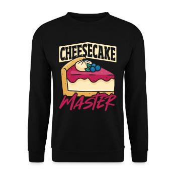 Gâteau au fromage Cheese Eater Candy - Sweat-shirt Unisexe - noir - Devant - Alina (178cm) & Michal (187cm)