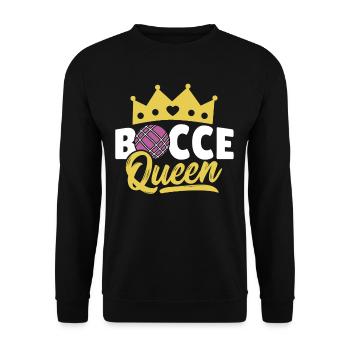 Ballsport Athletisches Spiel Boccia-Königin Shirt - Unisex Pullover - Schwarz - Vorne - Alina (178cm) & Michal (187cm)