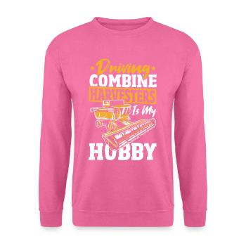 Bauernhof Fahrzeug Sammeln Mähdrescher - Unisex Pullover - Pink - Vorne