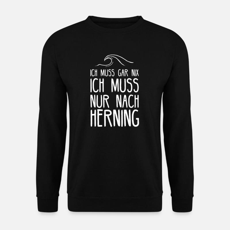 Herning i Dansk fastlandsmotiv for danskere - Unisex sweater - sort