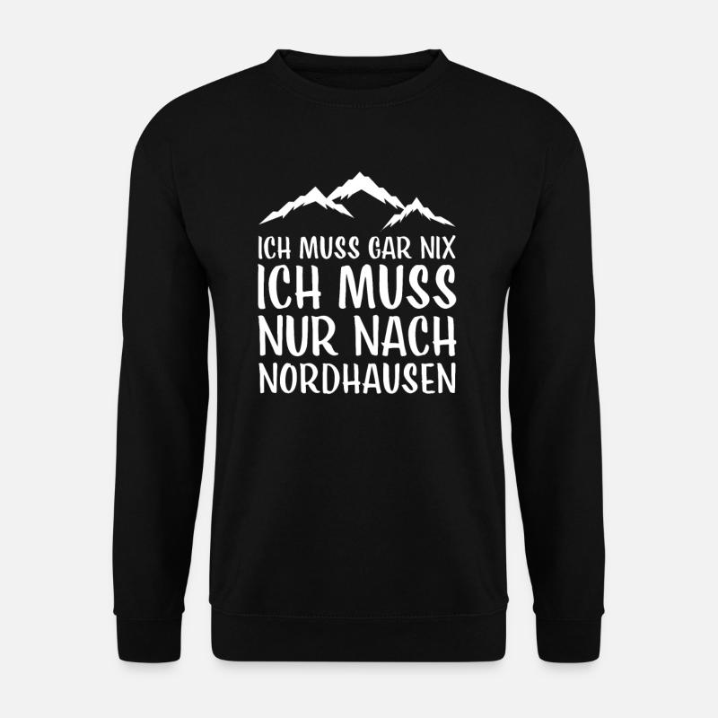 Nordhausen I Harz Brocken Brockenbahn Walpurgis - Unisex Pullover - Schwarz