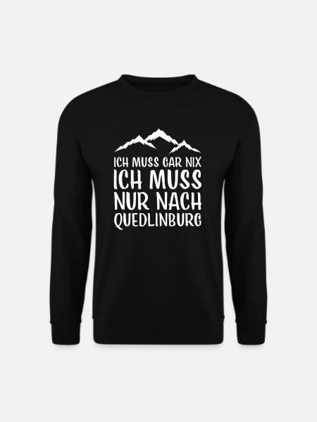 Quedlinburg I Harz Brocken Brockenbahn Walpurgis - Unisex Pullover - Schwarz