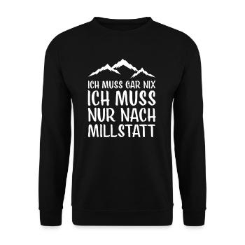 Millstatt I Kärnten Austria für Österreich - Unisex Pullover - Schwarz - Vorne - Alina (178cm) & Michal (187cm)