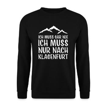 Klagenfurt I Kärnten Austria für Österreich - Unisex Pullover - Schwarz - Vorne - Alina (178cm) & Michal (187cm)