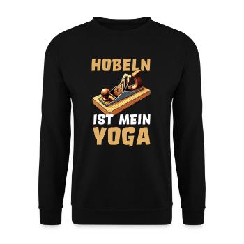 Schreiner I Tischler Meister Motiv für Zimmermann - Unisex Pullover - Schwarz - Vorne - Alina (178cm) & Michal (187cm)