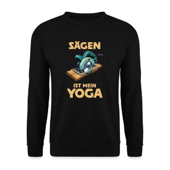 Schreiner I Tischler Meister Motiv für Zimmermann - Unisex Pullover - Schwarz - Vorne - Alina (178cm) & Michal (187cm)