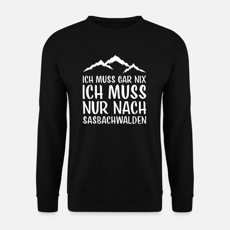 Sasbachwalden I Schwarzwald Urlaub Motiv für - Unisex Pullover - Schwarz