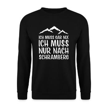 Schwammberg I Schwarzwald Urlaub Motiv für Wäller - Unisex Pullover - Schwarz - Vorne - Alina (178cm) & Michal (187cm)