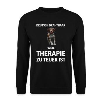 Allemand à poil dur I chien de chasse chien d’arrêt motif pour - Sweat-shirt Unisexe - noir - Devant - Alina (178cm) & Michal (187cm)