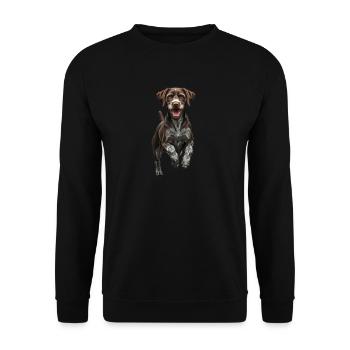 Allemand à poil dur I chien de chasse chien d’arrêt motif pour - Sweat-shirt Unisexe - noir - Devant - Alina (178cm) & Michal (187cm)