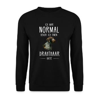 Allemand à poil dur I chien de chasse chien d’arrêt motif pour - Sweat-shirt Unisexe - noir - Devant - Alina (178cm) & Michal (187cm)