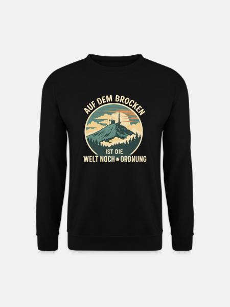 Harz I Brocken Brockenbahn Walpurgis Motiv für - Unisex Pullover - Schwarz
