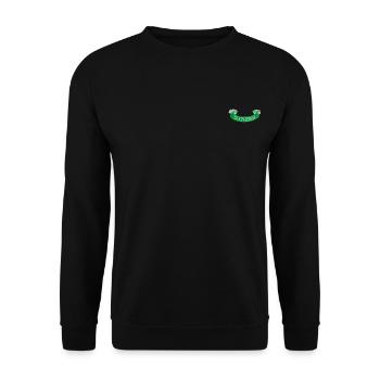 Harry Potter Slytherin-Banner Stick-Design - Unisex Pullover - Schwarz - Vorne - Alina (178cm) & Michal (187cm)
