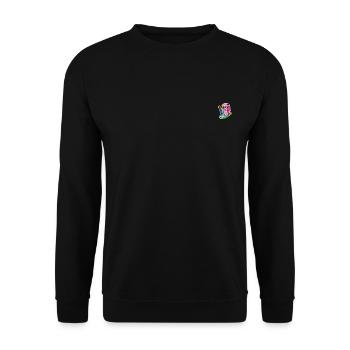 SpongeBob Schwammkopf Gary Stick-Motiv - Unisex Pullover - Schwarz - Vorne - Alina (178cm) & Michal (187cm)
