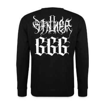 SINNER 666 - Unisex Sweatshirt - black - Back - Alina (178cm)