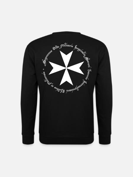 Croix de l'Ordre des Hospitaliers - Sweat-shirt Unisexe - noir