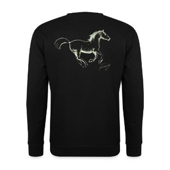 CHEVAL AU GALOP Louis RUNEMBERG © Adagp - Sweat-shirt Unisexe - noir - Dos - Alina (178cm)