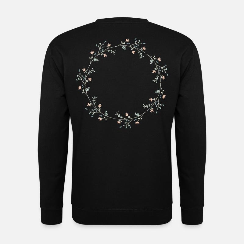 Blumen - Unisex Pullover - Schwarz