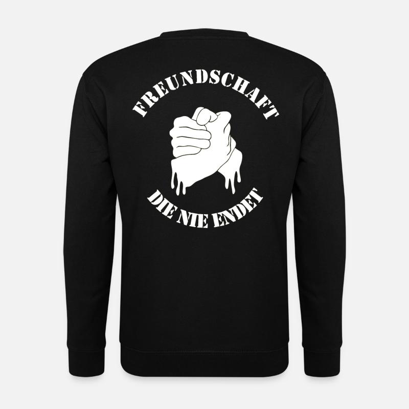 Freundschaftslogo Hand in Hand - Unisex Pullover - Schwarz