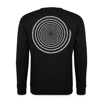 Drôle Pi Day Spiral Pi Math Tee pour Pi Jour 3 14 - Sweat-shirt Unisexe - noir - Dos - Alina (178cm)