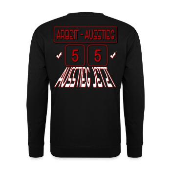 AT 55 à REENTE - Sortie de travaux - sortie maintenant - Sweat-shirt Unisexe - noir - Dos - Michal (187cm)