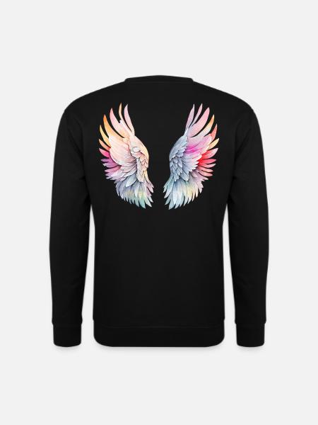 Flügel des Engels - Unisex Pullover - Schwarz