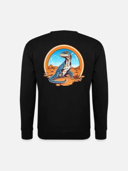 Lizard in Desert Landscape Design - Unisex Sweatshirt - black