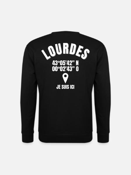Lourdes, 65286, Sanctuaire Notre-Dame - Sweat-shirt Unisexe - noir