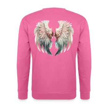 Ailes Pastel Envolée Douce - Sweat-shirt Unisexe - rose - Dos
