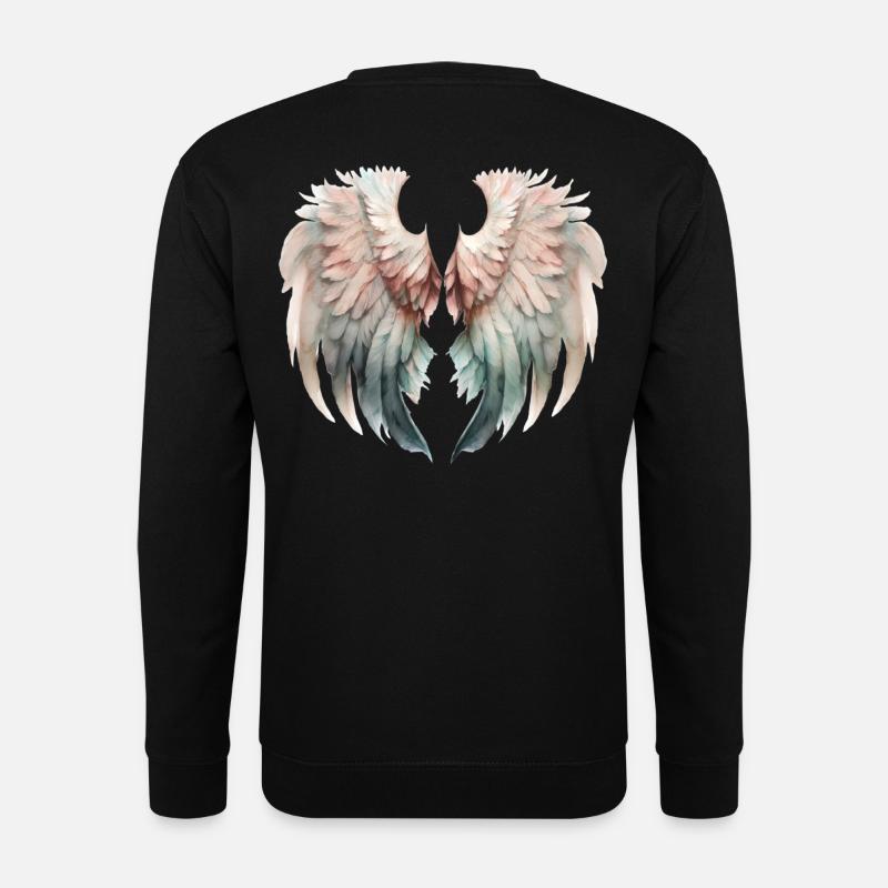 Pastel Wings Sweet Flight - Unisex Sweatshirt - black