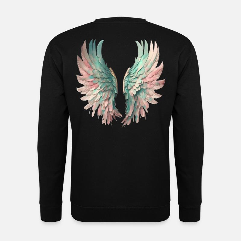 Ätherische Pastellflügel - Unisex Pullover - Schwarz