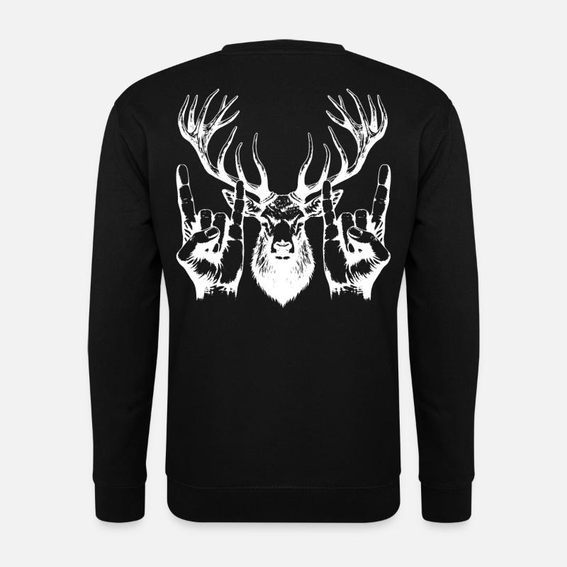 Metal Head Fork Sign Cool - Unisex Sweatshirt - black