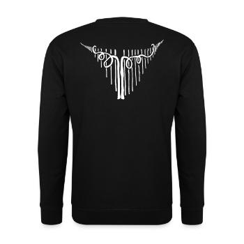 Einzel Stock Winzer - Unisex Pullover - Schwarz - Hinten - Alina (178cm)