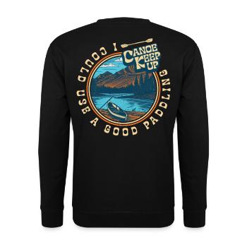 I could use a good paddling - Unisex Sweatshirt - black - Back - Alina (178cm)