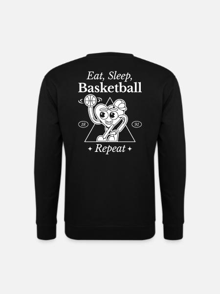 Basketball Heart Design - Unisex Sweatshirt - black