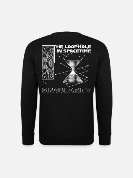 Singularité dans le trou spatio-temporel - Sweat-shirt Unisexe - noir