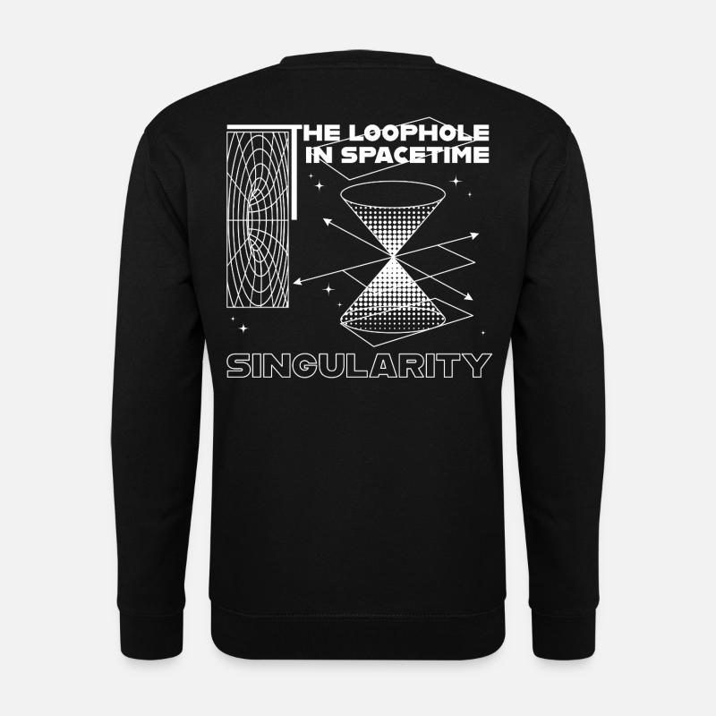 Singularität im Raumzeit-Loch - Unisex Pullover - Schwarz