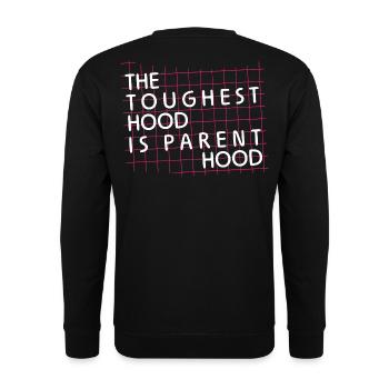 Parenthood – Die härteste Hood - Unisex Pullover - Schwarz - Hinten - Alina (178cm)
