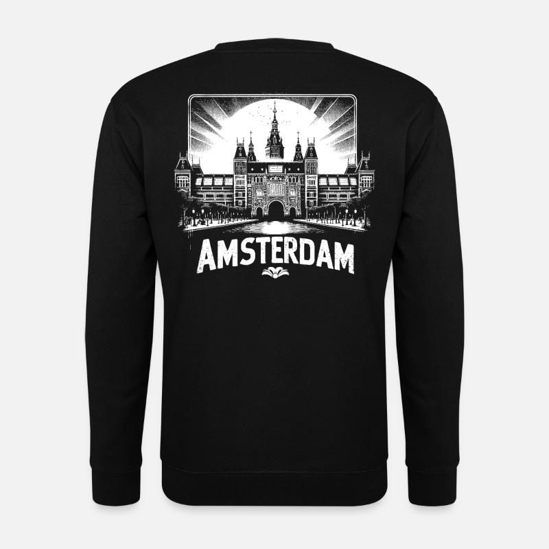 Cool Shirt Design from AMSTERDAM - Unisex Sweatshirt - black